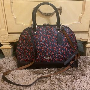 Coach floral crossbody purse